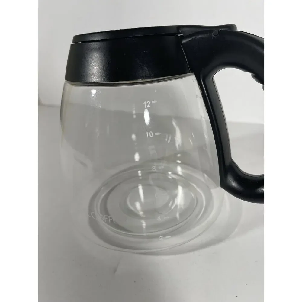 Mr. Coffee 12 Cup Carafe Glass Replacement‎ Decanter Pot Black Handle & Lid